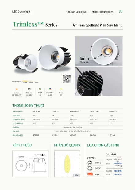 Catalogue GS Lighting 2027 – trang 37